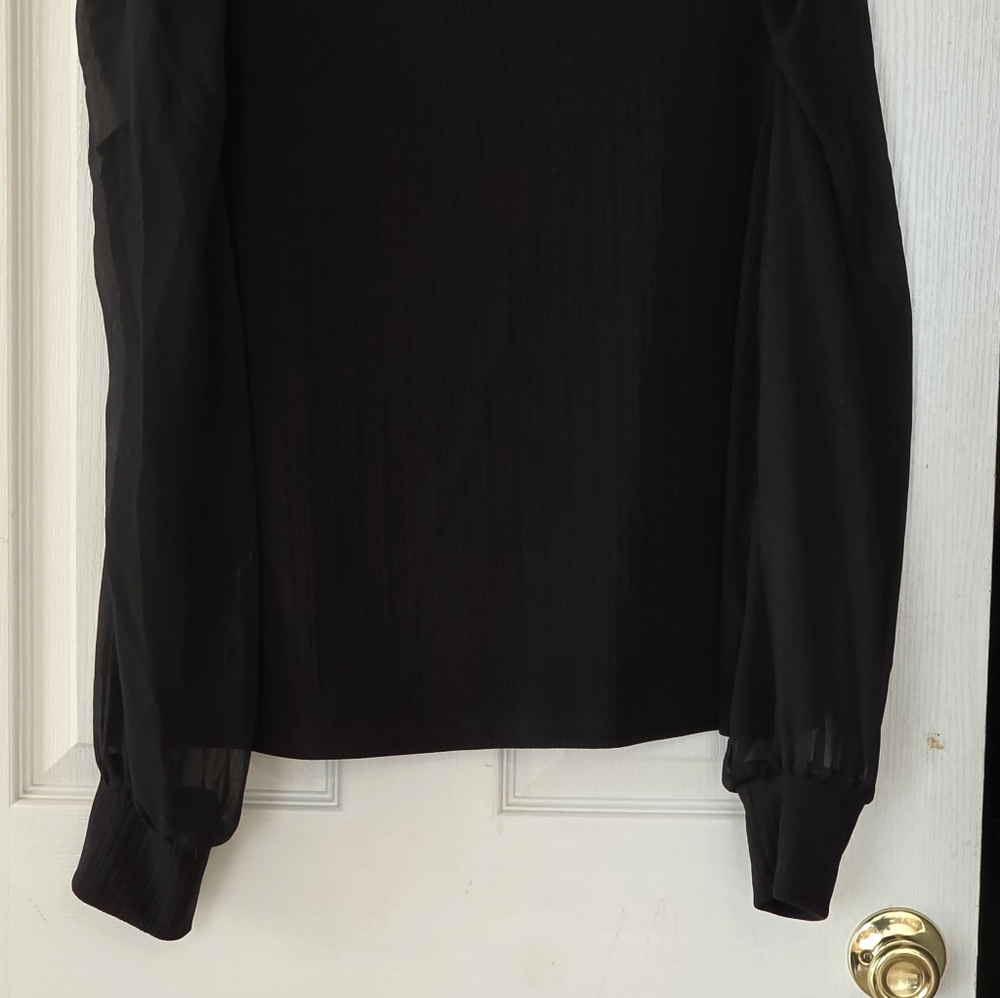 Nine West Elegant Black Blouse - Picture 5 of 9